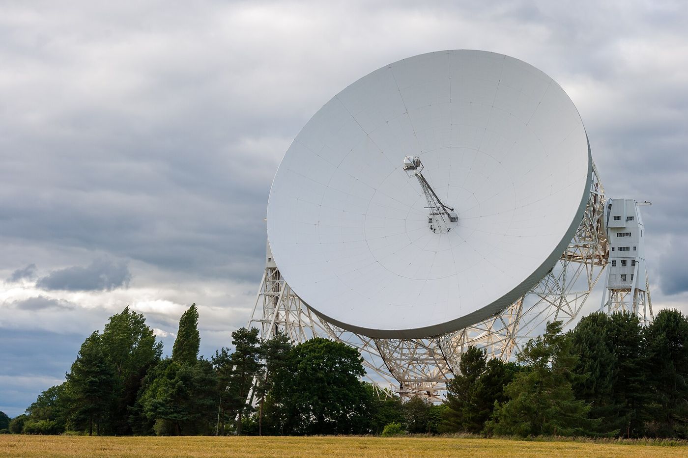 The Lovell Telescope at Jodrell Bank in Cheshire.