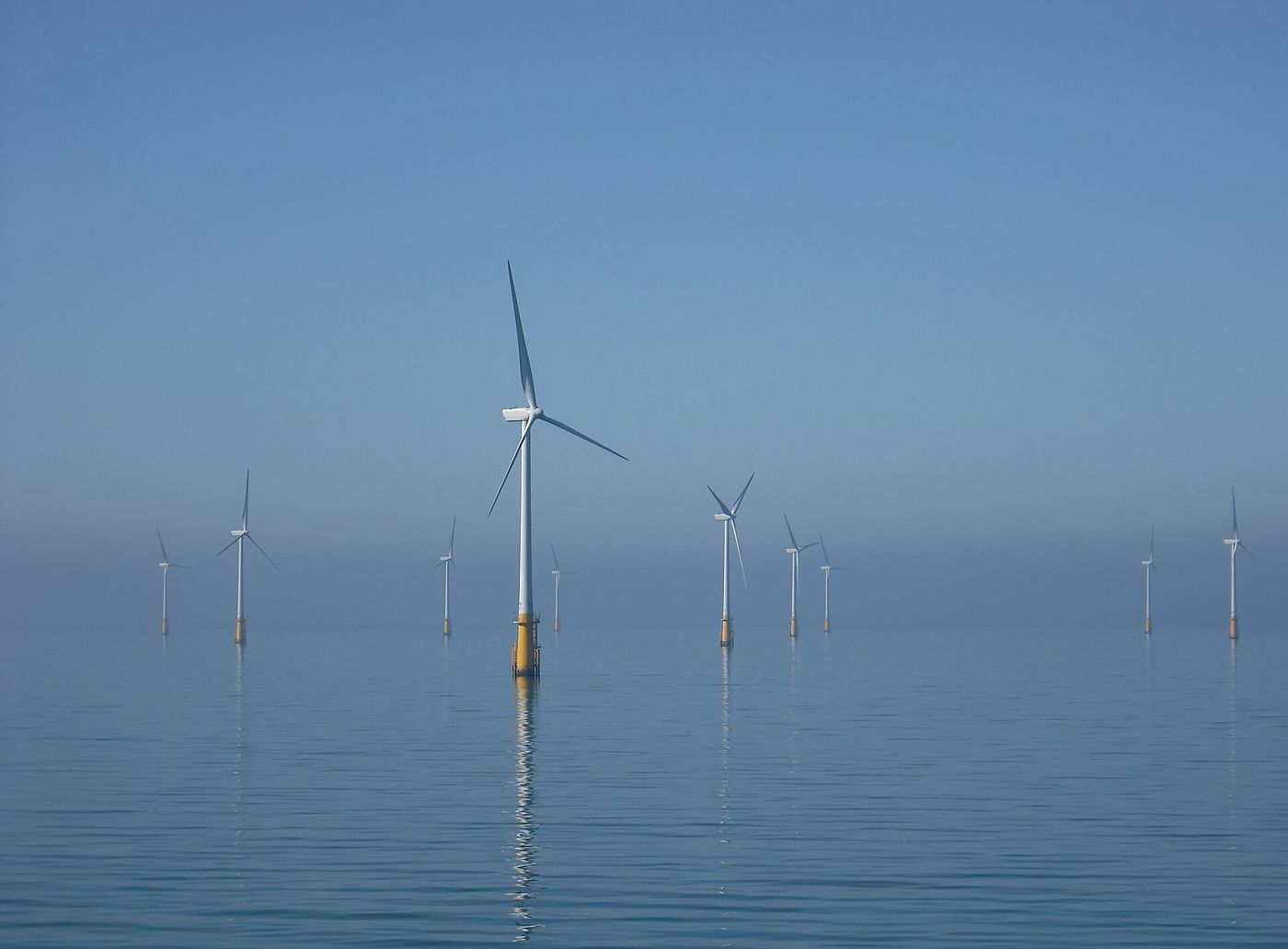 Wind turbines off the north Wales coast. Leases for the seabed will be managed from Cardiff from 2028.