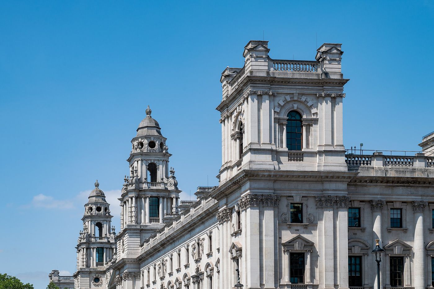 Government buildings on Whitehall. The civil service has grown by about 100,000 since 2016.