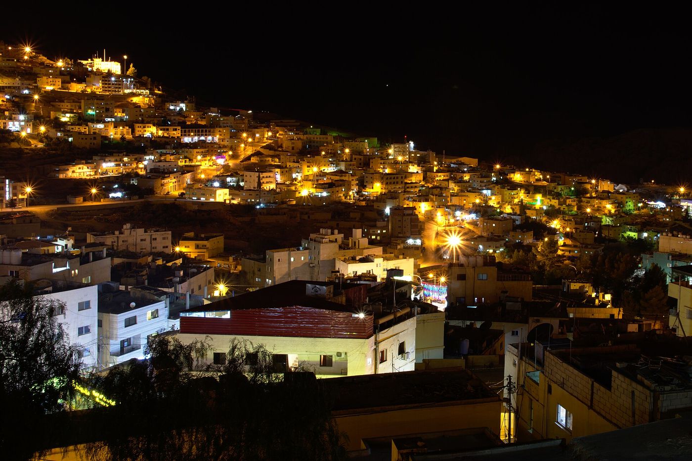 Water tanks on the rooftops of Amman.