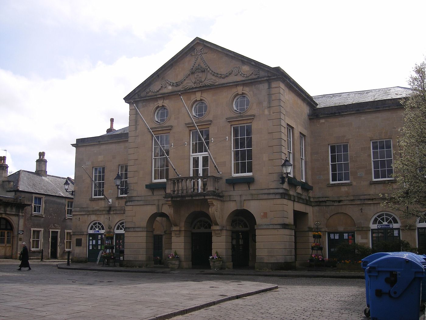 The market square of a Somerset town whose football club is now majority-owned by its supporters.