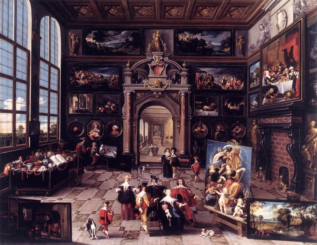 Gallery of a Collector, a 17th-century Flemish painting of a private picture cabinet.